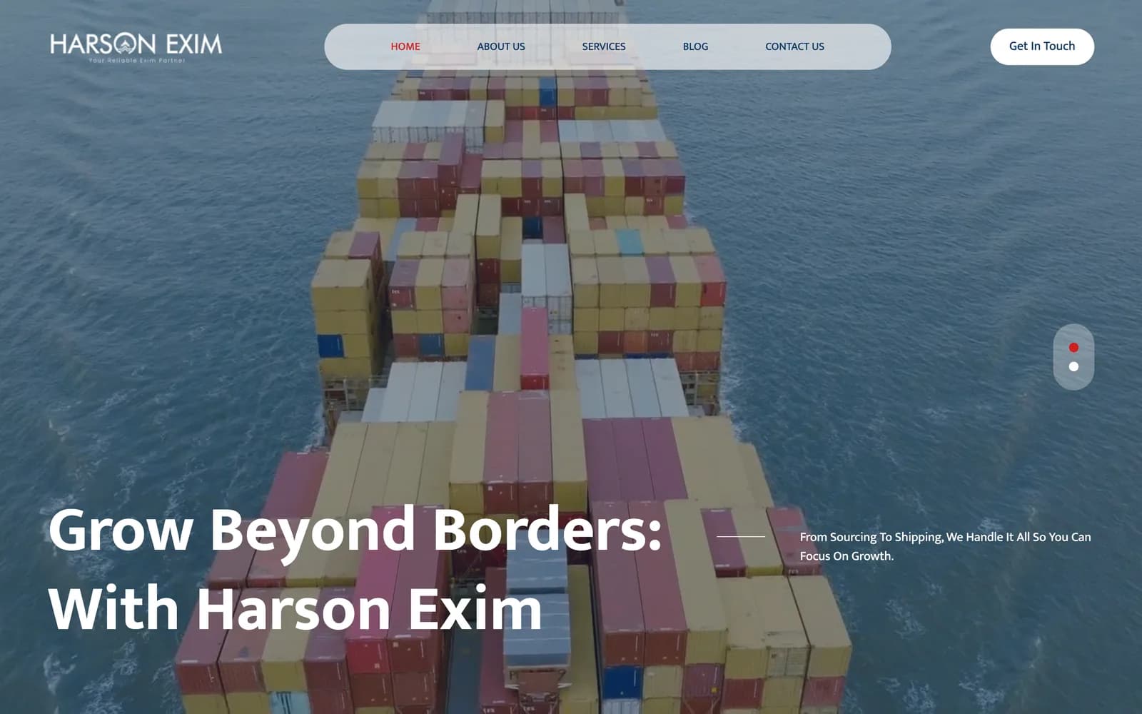 Harson Exim — product screenshot